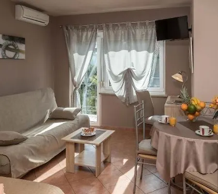 Studio In With Sea View, Terrace, Air Conditioning, Wi-fi Apartment Crikvenica